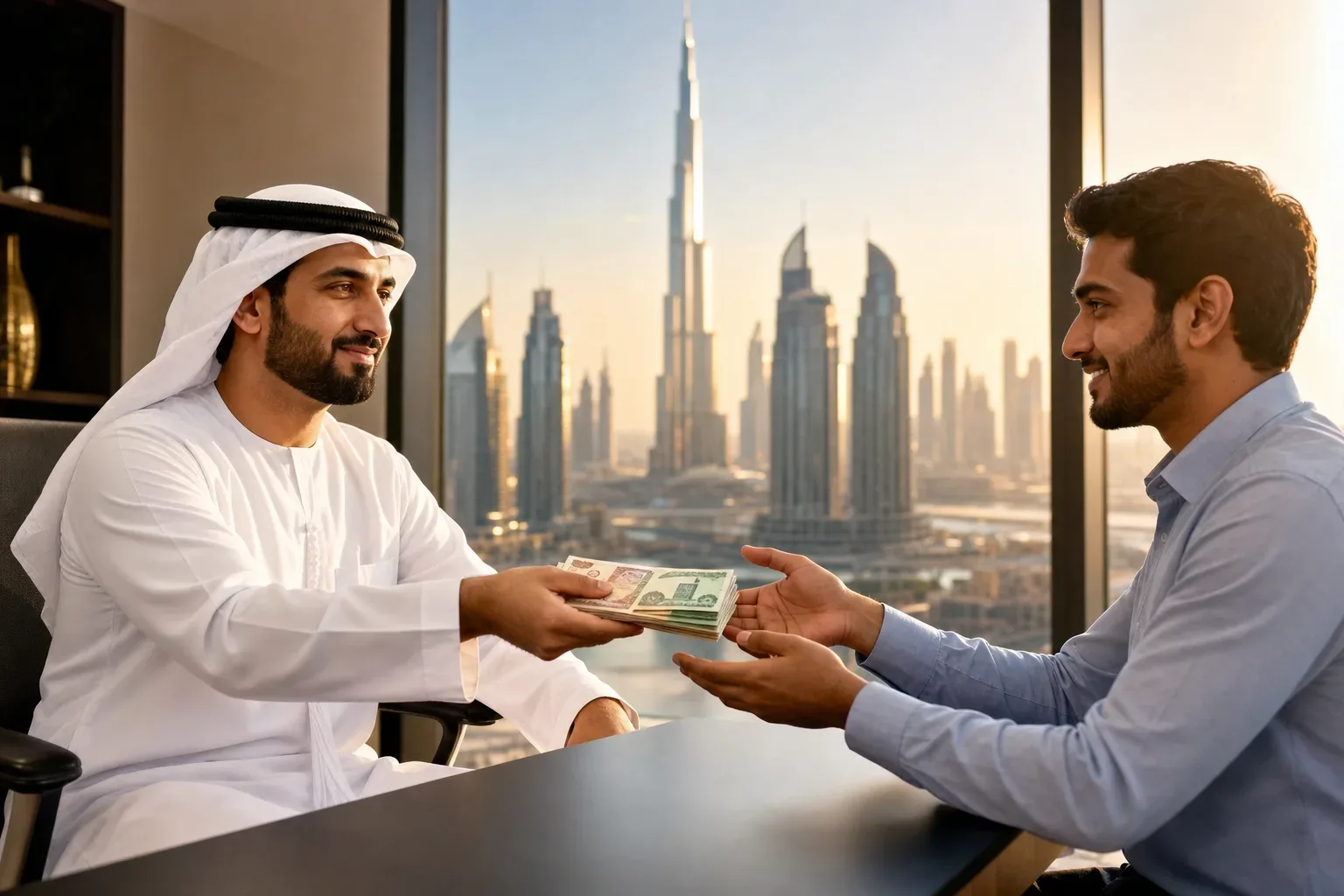 Business handshake representing joint venture partnership